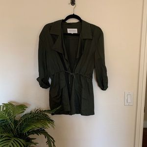 Cupcakes and cashmere olive green jacket